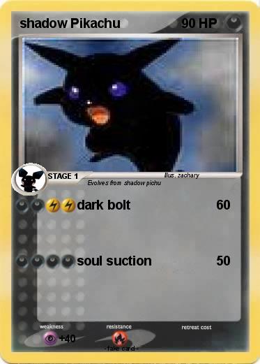 Pokemon shadow Pikachu