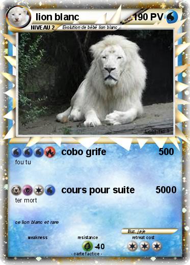 Pokemon lion blanc