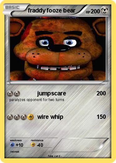 Pokemon fraddy fooze bear