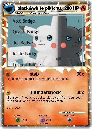 Pokemon black&white piktchu