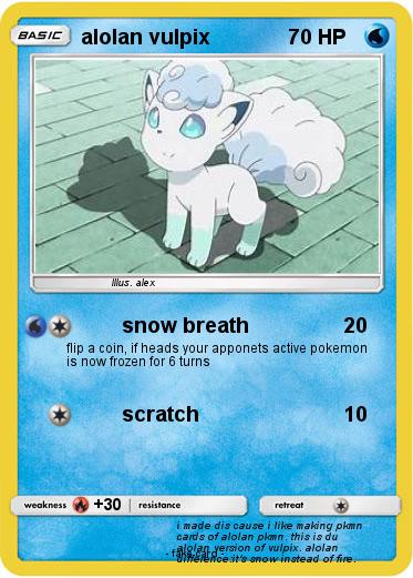 Pokemon alolan vulpix