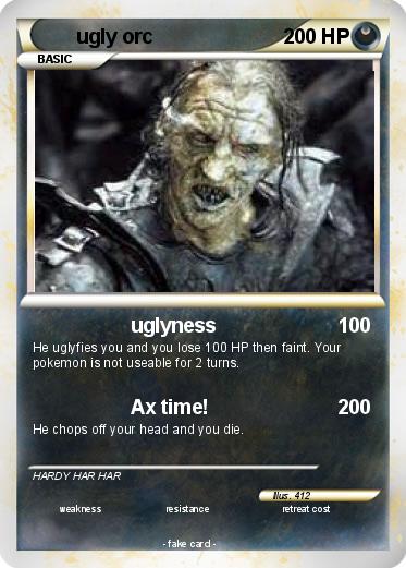 Pokemon ugly orc