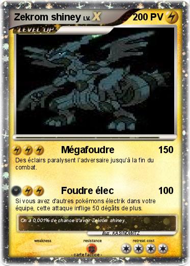 Pokemon Zekrom shiney