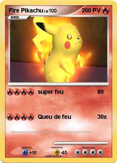 Pokemon Fire Pikachu