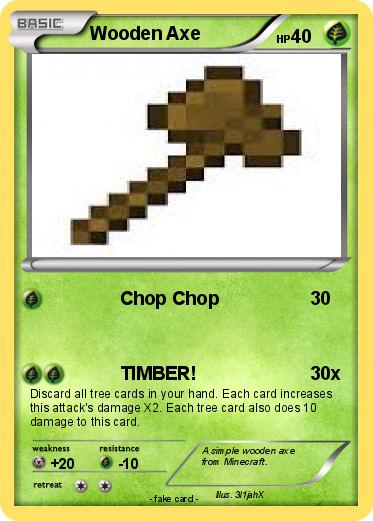Pokemon Wooden Axe