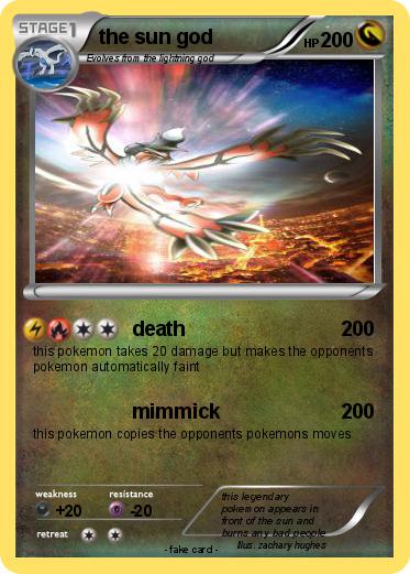 Pokemon the sun god