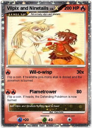 Pokemon Vilpix and Ninetails