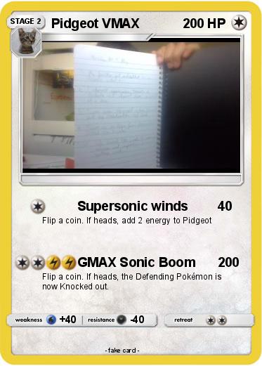 Pokemon Pidgeot VMAX