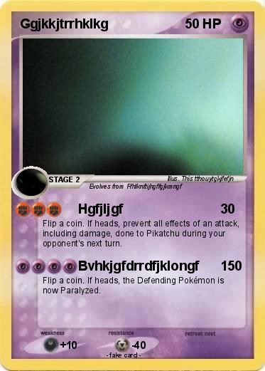 Pokemon Ggjkkjtrrhklkg