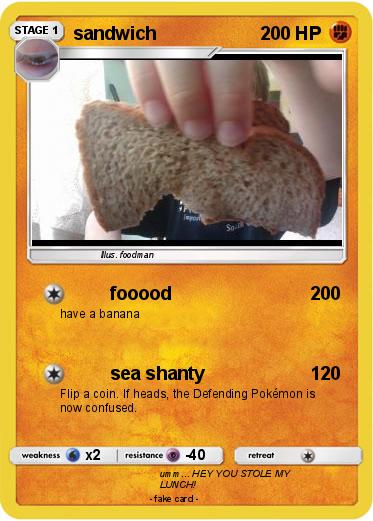 Pokemon sandwich