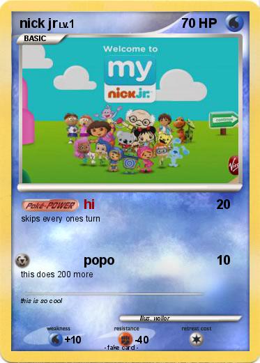 Pokemon nick jr