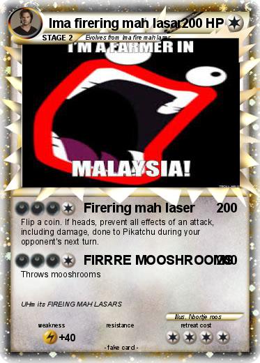Pokemon Ima firering mah lasar