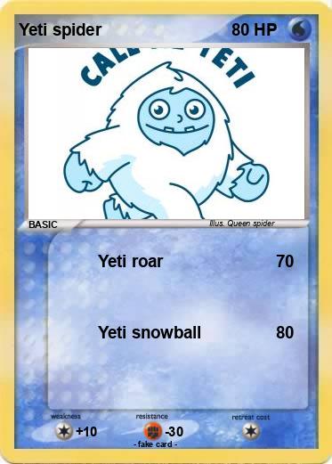 Pokemon Yeti spider