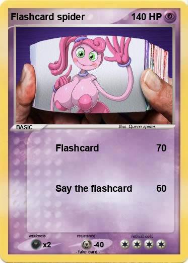 Pokemon Flashcard spider