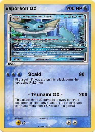 Pokemon Vaporeon GX