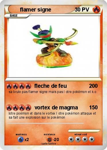 Pokemon flamer signe