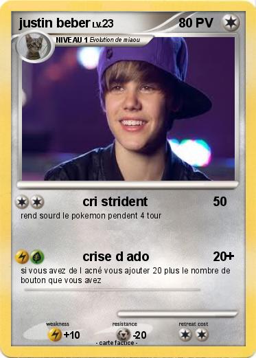 Pokemon justin beber