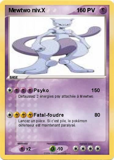 Pokemon Mewtwo niv.X                    1