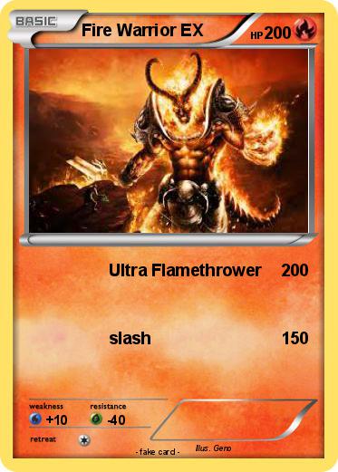 Pokemon Fire Warrior EX
