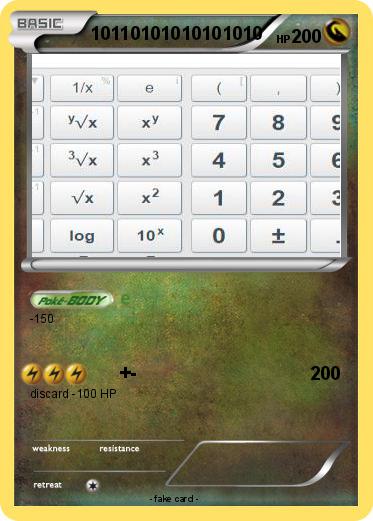 Pokemon 10110101010101010