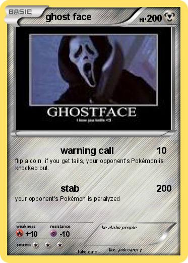 Pokemon ghost face