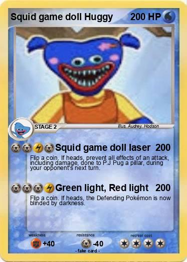 Pokemon Squid game doll Huggy
