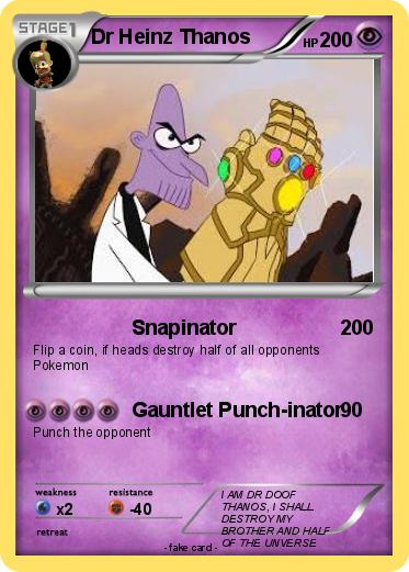 Pokemon Dr Heinz Thanos