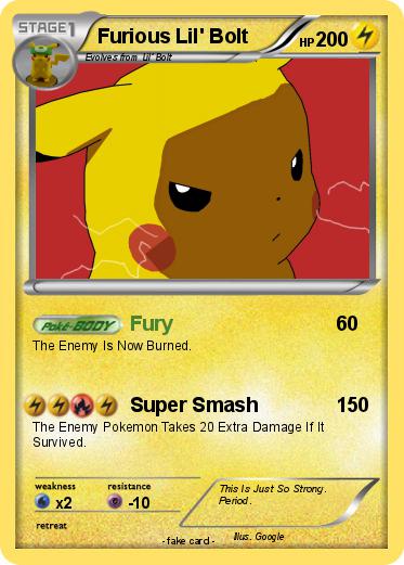 Pokemon Furious Lil' Bolt