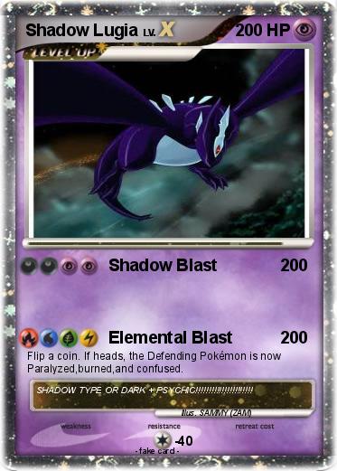 Pokemon Shadow Lugia