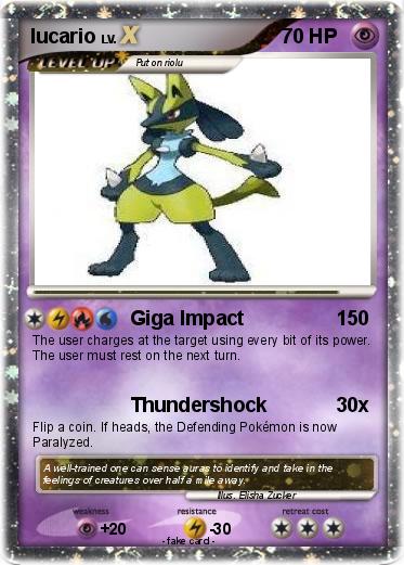 Pokemon lucario