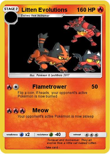 Pokemon Litten Evolutions
