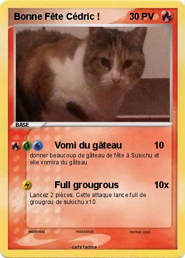 Pokemon Bonne Fête Cédric !