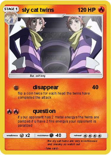Pokemon sly cat twins