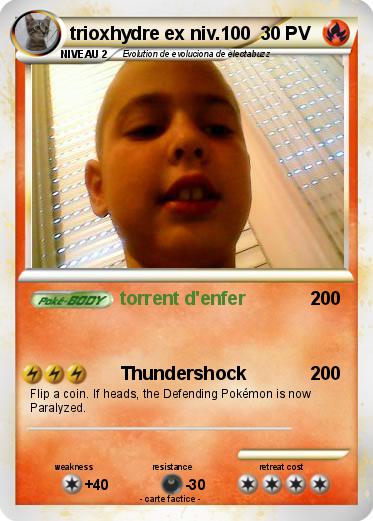 Pokemon trioxhydre ex niv.100