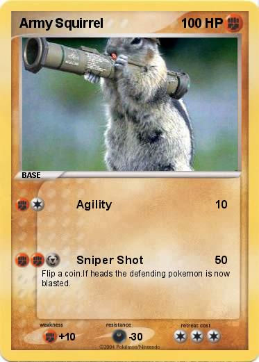 Pokemon Army Squirrel