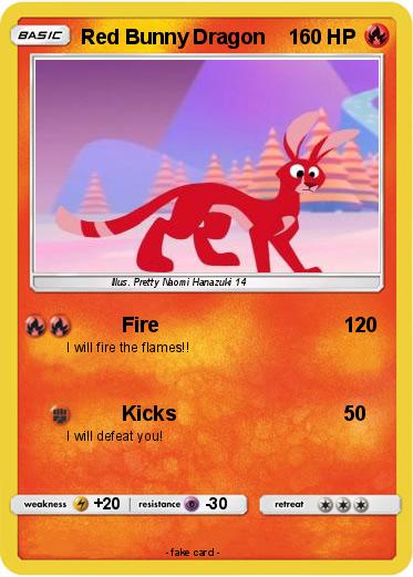 Pokemon Red Bunny Dragon