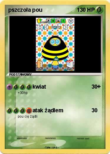 Pokemon pszczoła pou
