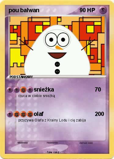 Pokemon pou bałwan