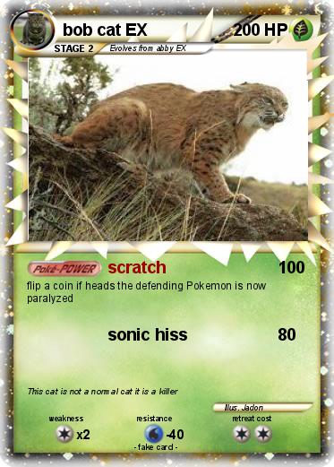 Pokemon bob cat EX