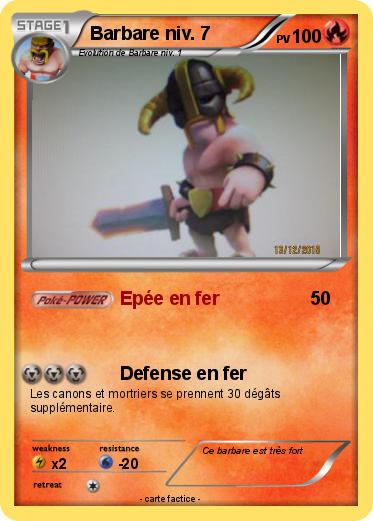 Pokemon Barbare niv. 7