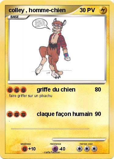 Pokemon colley , homme-chien