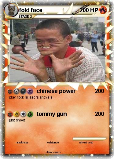 Pokemon fold face