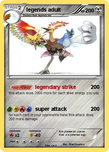 Pokemon legends adult