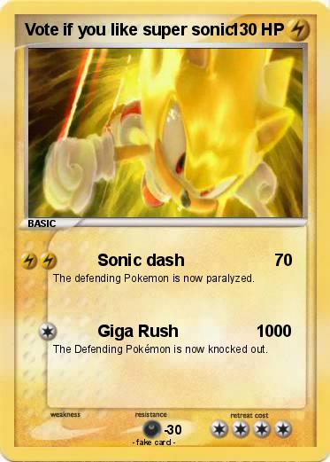 Pokemon Vote if you like super sonic!