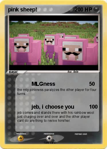 Pokemon pink sheep!