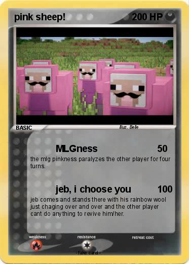 Pokemon pink sheep!