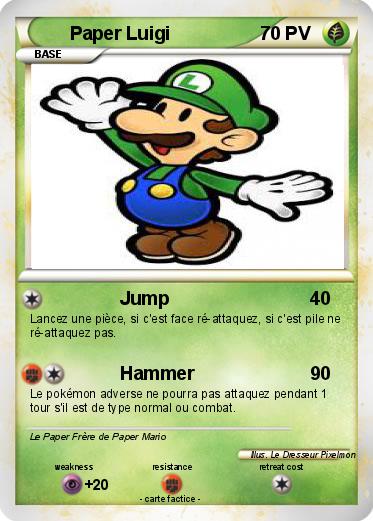 Pokemon Paper Luigi