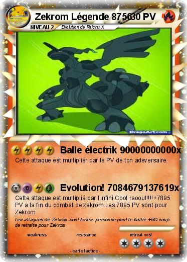 Pokemon Zekrom Légende 8756