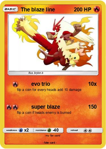 Pokemon The blaze line