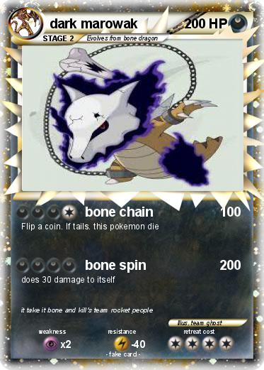 Pokemon dark marowak
